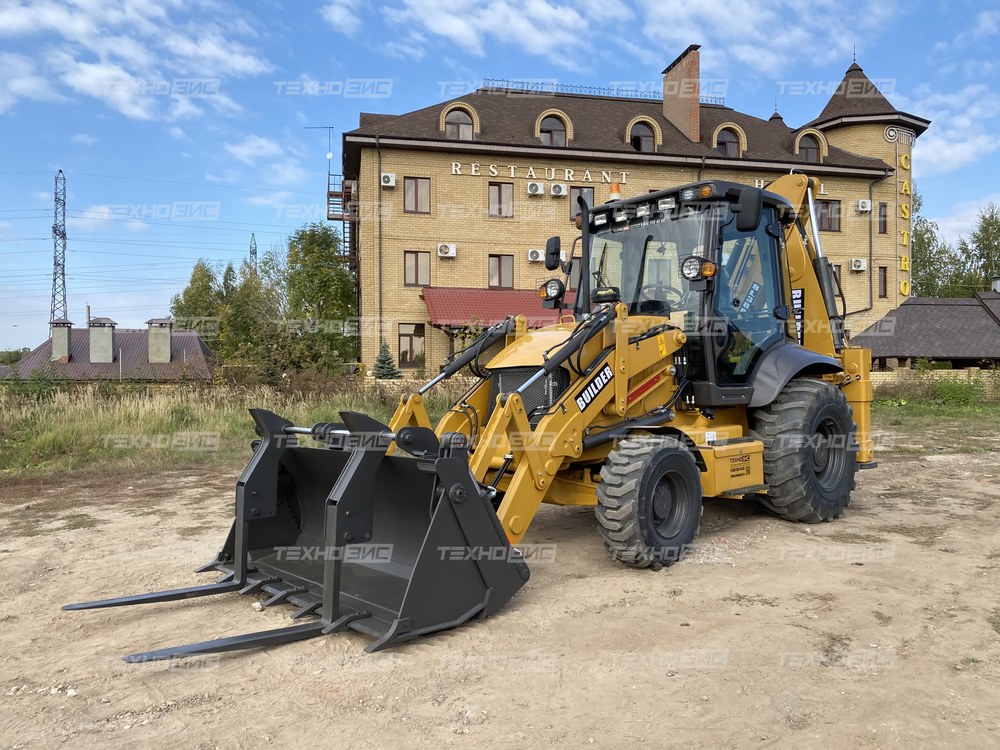 Экскаватор-погрузчик BUILDER BL388 (разновеликие колеса)
